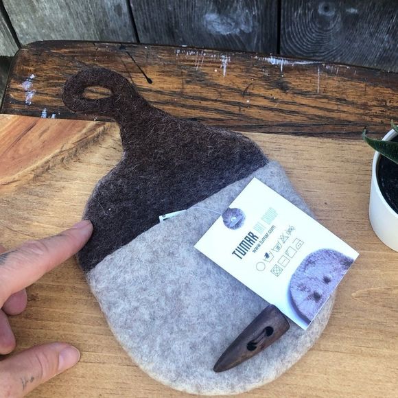Hand felted coin or lipstick purse 👄 👛 - Picture 7 of 7